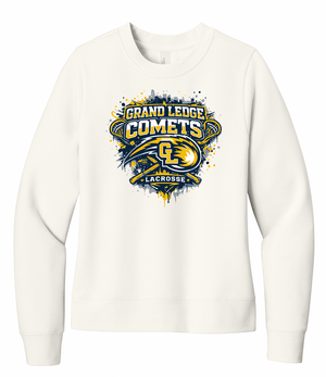 Custom Printed Apparel | Women's Custom Sweatshirt - Crewneck | Grand Ledge Lacrosse - GL Lacrosse - 19166