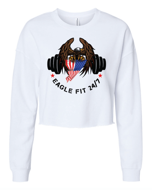 Custom Printed Apparel | Women's Custom Sweatshirt - Cropped Crewneck | Eagle Fit - Eagle Fit - 19189