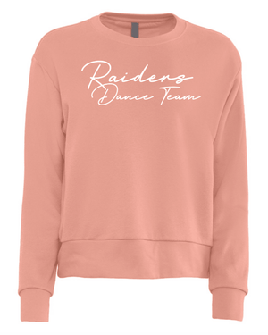Custom Printed Apparel | Women's Custom Sweatshirt - Desert Pink Crewneck | Portland Dance Team - Portland Dance - 19139