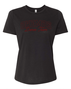 Custom Printed Apparel | Women's Custom T-Shirt - Black Tri - Blend | OHS Dance Team - OHS Dance Team - 19381
