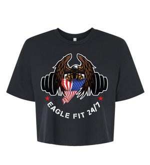Custom Printed Apparel | Women's Custom T-Shirt - Cropped | Eagle Fit - Eagle Fit - 19189
