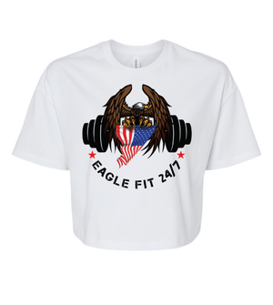 Custom Printed Apparel | Women's Custom T-Shirt - Cropped | Eagle Fit - Eagle Fit - 19189