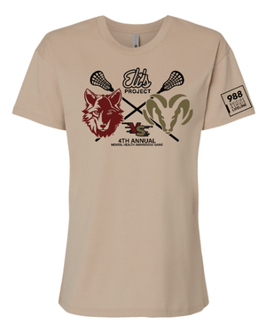 Custom Printed Apparel | Women's Custom T-Shirt | Eli's Project - Mental Health Awareness Lacrosse Game - Eli's Project - 19135