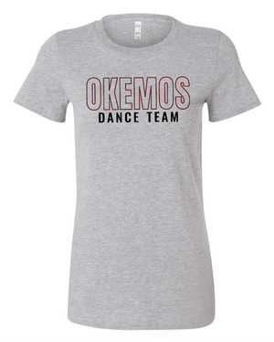 Custom Printed Apparel | Women's Custom T-Shirt - Heather Grey Slim Fit | OHS Dance Team - OHS Dance Team - 19381