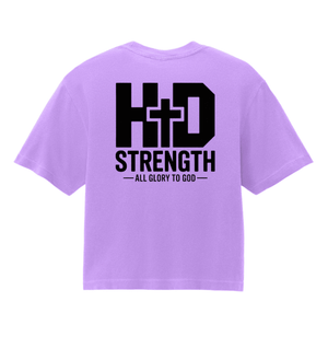 Custom Printed Apparel | Women's Custom T-Shirt - Heavyweight Boxy Fit | HD Strength - HD Strength - 19131