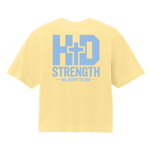 Custom Printed Apparel | Women's Custom T-Shirt - Heavyweight Boxy Fit | HD Strength - HD Strength - 19131