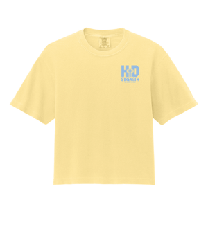 Custom Printed Apparel | Women's Custom T-Shirt - Heavyweight Boxy Fit | HD Strength - HD Strength - 19131