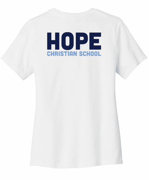 Custom Printed Apparel | Women's Custom T-Shirt | Hope Christian School - Hope Christian School - 19768