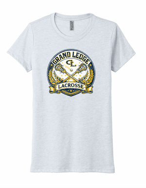 Custom Printed Apparel | Women's Custom T-Shirt - Tri Blend | Grand Ledge Lacrosse - GL Lacrosse - 19166