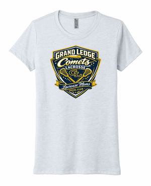 Custom Printed Apparel | Women's Custom T-Shirt - Tri Blend | Grand Ledge Lacrosse - GL Lacrosse - 19166