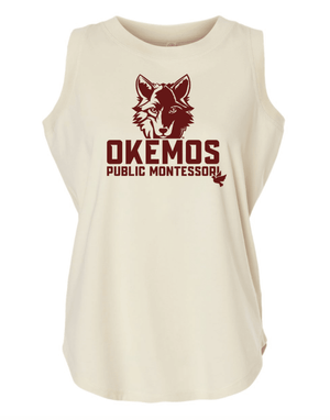 Custom Printed Apparel | Women's Custom Tank Top - Natural | Okemos Public Montessori - OPM Spring - 19289