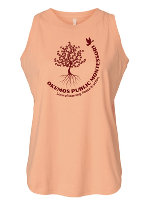 Custom Printed Apparel | Women's Custom Tank Top | Okemos Public Montessori - OPM Spring - 19289