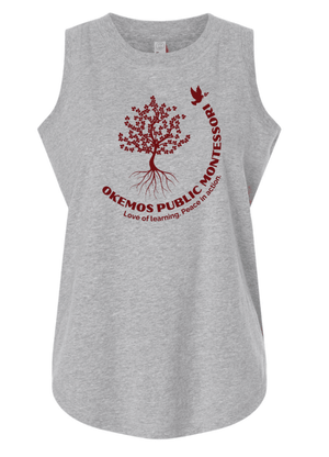 Custom Printed Apparel | Women's Custom Tank Top | Okemos Public Montessori - OPM Spring - 19289