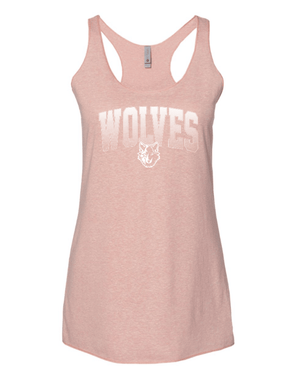 Custom Printed Apparel | Women's Custom Tank Top - Pink Tri Blend | Cornell Elementary - Cornell - 19125