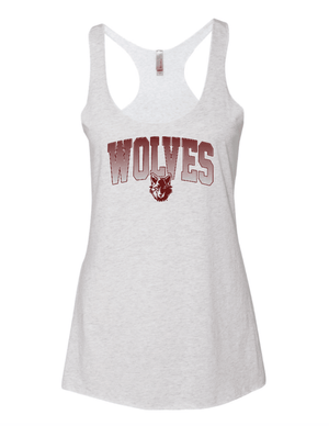 Custom Printed Apparel | Women's Custom Tank Top - White Racerback | Hiawatha Elementary - Hiawatha - 19349