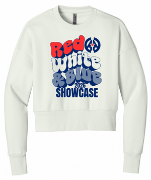 Custom Printed Apparel | Womens Custom White Crewneck | CAAC Event - Bubble Letter Design - CAAC Event - 19394