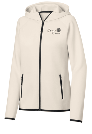 Custom Printed Apparel | Women's Full Zip Hoodie | Strategically Connected - Strategically Connected