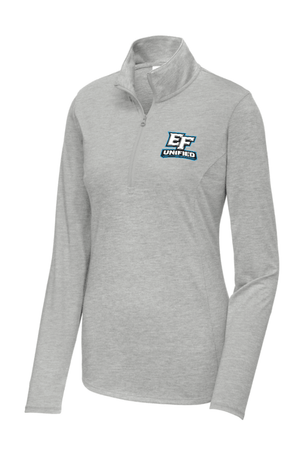 Custom Printed Apparel | Women's Lightweight Tri-Blend 1/4 Zip | EFHS Unified Sports - EFHS - 19921