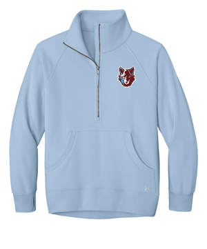 Custom Printed Apparel | Women's New Era 1/2 Zip | Okemos Wolves Spirit Wear - Okemos Public Schools