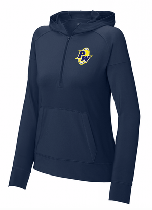 Custom Printed Apparel | Women's Performance 1/2 Zip | Pewamo-Westphalia Pirates - Pewamo Westphalia