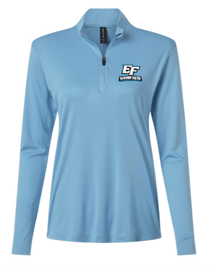 Custom Printed Apparel | Women's Performance 1/4 Zip | EFHS Unified Sports - EFHS - 19921