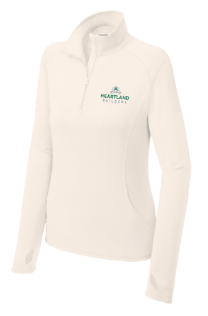 Custom Printed Apparel | Women's Performance Stretch 1/4 Zip | Heartland Builders - Heartland Builders