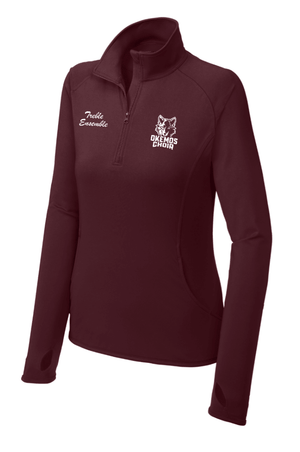 Custom Printed Apparel | Women's Performance Stretch 1/4 Zip | Okemos Choir - Okemos Choir - 19896