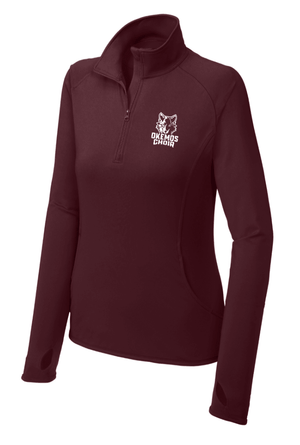 Custom Printed Apparel | Women's Performance Stretch 1/4 Zip | Okemos Choir - Okemos Choir - 19896