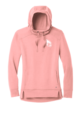 Custom Apparel - Screen Printing - Women's Pink Embroidered OGIO Hoodie - Hooded Sweatshirt - Fabricated Customs