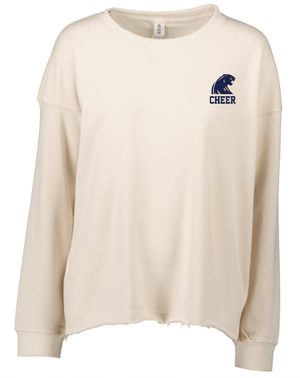 Custom Printed Apparel | Women's Relaxed Crewneck Sweatshirt | DHS Sideline Cheer - DHS Cheer - 19819