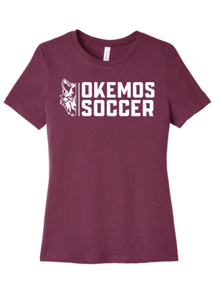 Custom Printed Apparel | Women's Relaxed T-Shirt | Okemos Boys Soccer - Okemos Boys Soccer