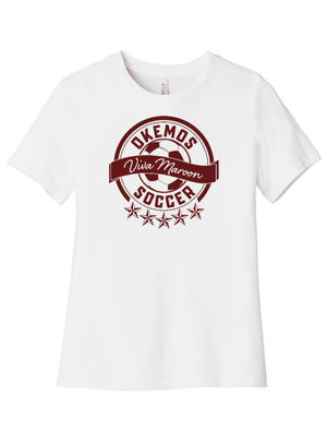 Custom Printed Apparel | Women's Relaxed T-Shirt | Okemos Boys Soccer - Okemos Boys Soccer