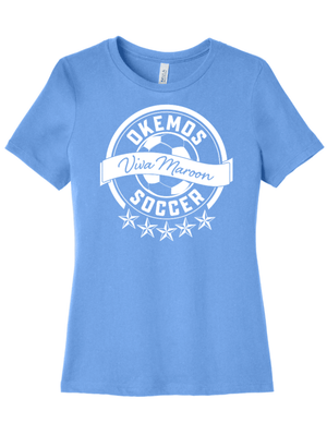 Custom Printed Apparel | Women's Relaxed T-Shirt | Okemos Boys Soccer - Okemos Boys Soccer