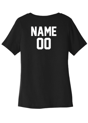 Custom Printed Apparel | Women's Relaxed V-Neck T-Shirt | LA Dragons - LA Dragons - 19946