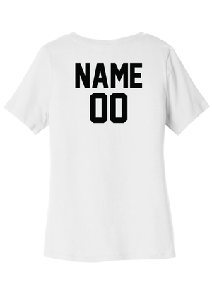 Custom Printed Apparel | Women's Relaxed V-Neck T-Shirt | LA Dragons - LA Dragons - 19946