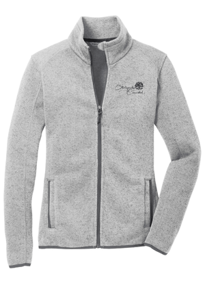 Custom Printed Apparel | Women's Sweater Fleece Jacket | Strategically Connected - Strategically Connected