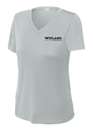 Custom Printed Apparel | Women's V-Neck Performance T-Shirt | WIELAND - WIELAND