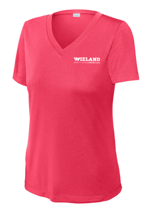 Custom Printed Apparel | Women's V-Neck Performance T-Shirt | WIELAND - WIELAND