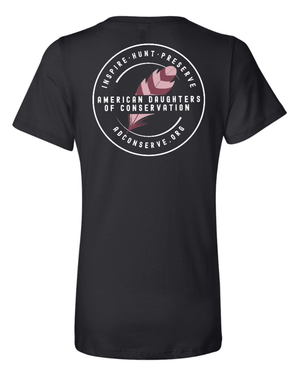 Custom Printed Apparel | Women's V - Neck T-Shirt | American Daughters of Conservation - American Daughters of Conservation