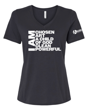 Custom Printed Apparel | Women's V - Neck T-Shirt | Kids Alive - Kids Alive On Demand