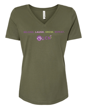 Custom Printed Apparel | Women's V - Neck T-Shirt | LCN Women - LCN Women