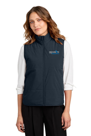 Michigan Department of Education Jackets & Vests Night Navy front view