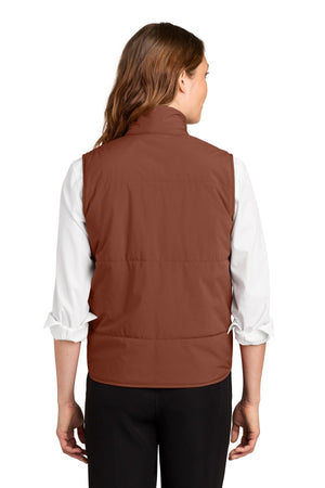 Michigan Department of Education Jackets & Vests Dark Sienna back view
