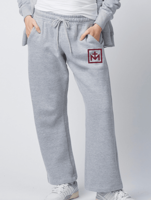 Custom Printed Apparel | Women's Wide Leg Pants - Athletic Heather | St. Martha School Spirit Wear - St. Martha OD
