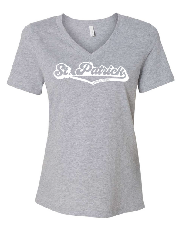 St. Patrick Winter Spirit Wear  - Women's Relaxed V Neck T-Shirt