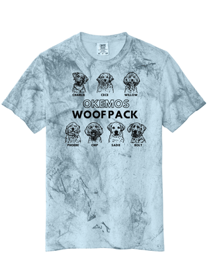 Custom Apparel - Screen Printing - Woof Pack 2024 - Adult Colorblast Heavyweight T-Shirt - 2024 Woof Pack - 16526