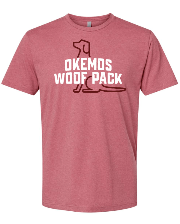 Custom Apparel - Screen Printing - Woof Pack 2024 - Mauve CVC T-Shirt - 2024 Woof Pack - 16526