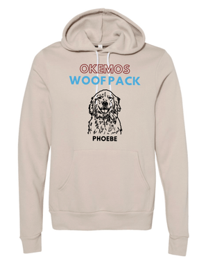 Custom Printed Apparel | Woof Pack Holiday 2025 - Adult Unisex Beige Fleece Hoodie (CHOOSE YOUR DOG) - Woof Pack W25 - 18763
