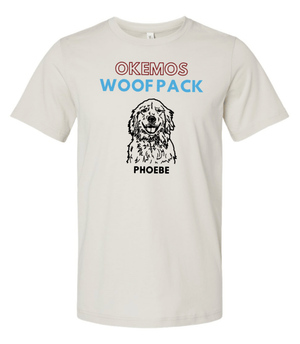 Custom Printed Apparel | Woof Pack Holiday 2025 - Adult Unisex Beige T-Shirt (CHOOSE YOUR DOG) - Woof Pack W25 - 18763