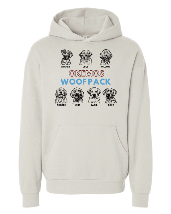 Custom Apparel - Screen Printing - Woof Pack Holidays - Avenue Hooded Sweatshirt - Woof Pack Holidays - 16953